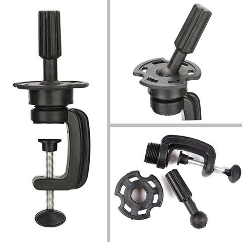 Adjustable Wig Mannequin Head Stand for Table - Hairdresser Training & Cosmetology Manikin Holder