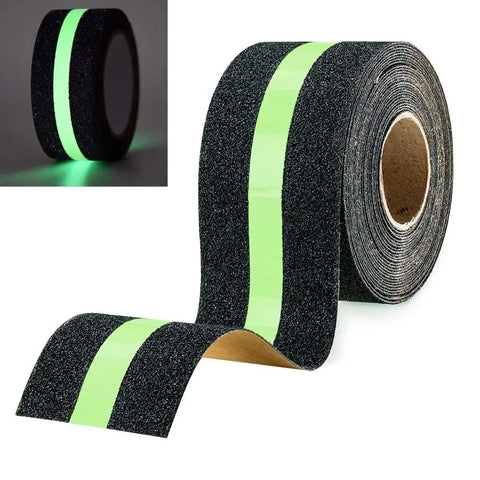 Glow in the Dark Anti-Slip Safety Tape for Stairs - Luminous Adhesive Warning Track