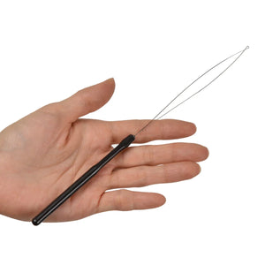 10 Pcs Hair Extension Loop Needle Pulling Hook Tool for Microlink Beads