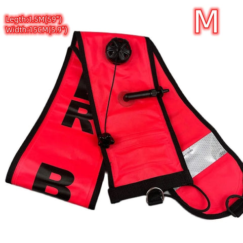 Compact Pro Quality Scuba Diving Safety Marker Buoy Tube 15x150cm - SMB