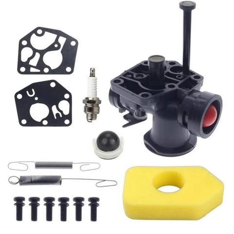 Carburetor Kit with Governor Spring & Air Filter for Briggs & Stratton 795477, 692211, 698369, 795469 Engines