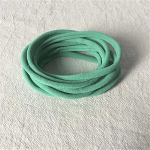 10-Pack Traceless Nylon Stretch Headbands for Newborns & Kids - Elastic Baby Hair Accessories
