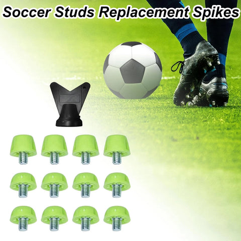 12pcs Anti-Slip Cleat Studs for Soccer, Rugby, Football Shoes