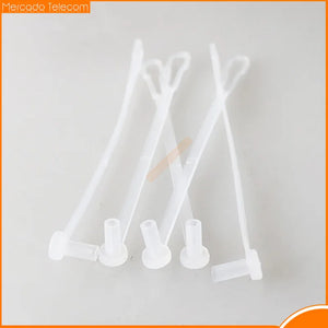 100pcs Fiber Optic Dust Caps LC SC FC ST Jumper Patchcord Long Tail 1.25/2.5mm FTTH Dust Plug Covers
