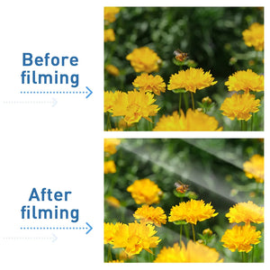 10 Sheets A4 Holographic Transparent Self-Adhesive Cold Laminating Film for Crafts and Photos - Stars & Dots Pattern
