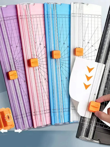 A4 Double-Sided Paper Cutter for Photos & Crafts, Mini Portable Trimmer for Students