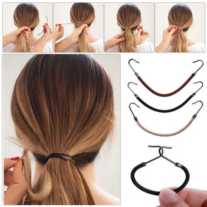 100-Pack Non-Slip Hair Ties - Colorful Elastic Bands for All Hair Types