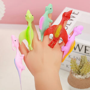10-Pack Dinosaur Slingshots Kids Party Favors & Stress Toys