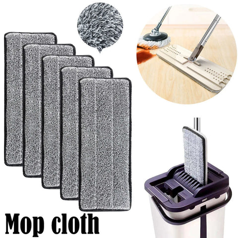 Gray Microfiber Mop Pads Set for Eco-Friendly Spray and Dust Cleaning