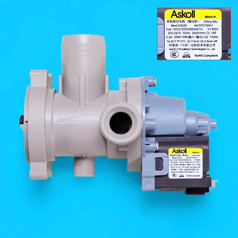 For Haier Front-Load Washer Drain Pump Motor 0022150033660401D/0401A/0401G