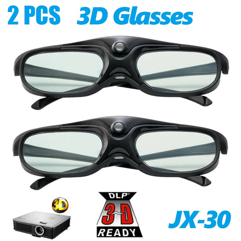 2-Pack 3D Active Shutter Glasses 96-144Hz for BenQ Acer Optoma Xgimi Projectors