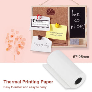 10 Rolls Thermal Paper for Kids Instant Print Camera - Mini Printer Accessory