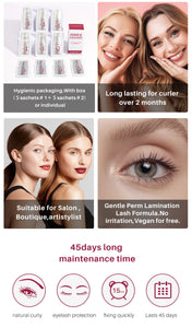 10-Piece Lash Lift Kit, 5-8 Min Fast Perm for Long-Lasting Curl