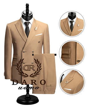 "2024 Men's Slim Fit Suit 2-Piece Set: Formal Business Wear (Jacket+Pants)"