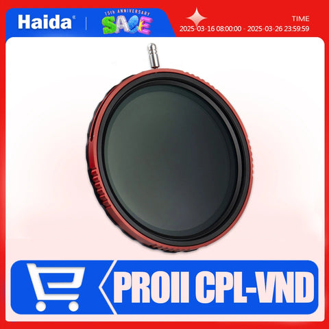 2-in-1 CPL VND Filter 3-7 Stops ND8-ND128 for Camera Lens 67/72/77/82/95mm - Filmmakers & Vloggers Photography