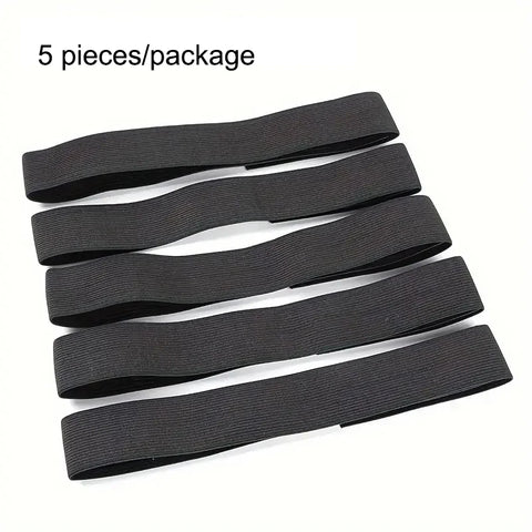 5-Pack Elastic Headband Wig Grip Bands - Adjustable Lace Melting Wrap for Secure Fit