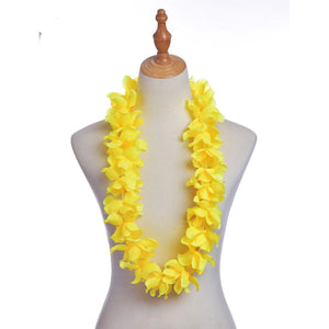 10 Pcs Tropical Hawaiian Leis Garland LED Lights for Party Decor Luau Beach Theme Fancy Dress Supplies