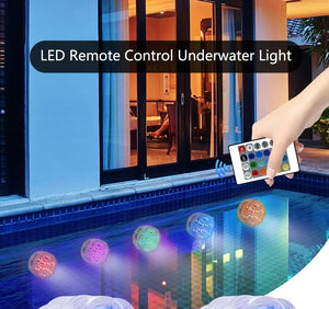 10 LED RGB Underwater Lights with Magnetic Cups, 16 Colors for Fish Tank, Pool Lighting, Aquarium, and Plant Growth