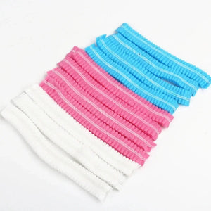 100 Disposable Hair Caps, Lightweight Hygiene Covers for Salon, Spa, Beauty Use