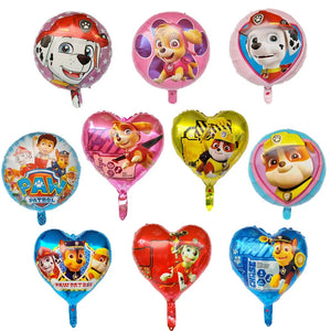 10-Pack 18" Paw Print Balloons for Baby Shower, Party, Pet-Themed Decor