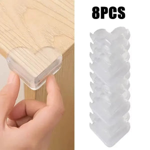 1-5m Self Adhesive Table Edge & Corner Protector Strip - Transparent Soft Bumper for Baby Safety