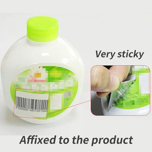 1000 Anti-Theft Security Labels 1.5"x1.5" 8.2MHz Fake Barcode, White Checkpoint Compatible