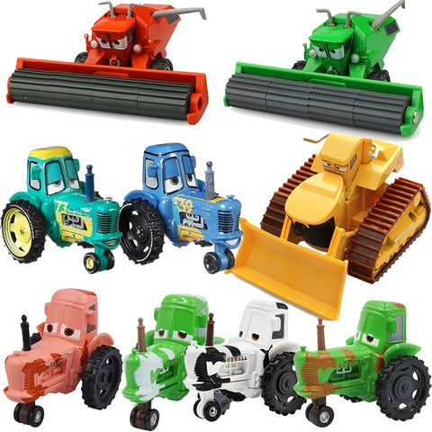 1:55 Scale Diecast Toy Cars Set - Racing & Tractor Vehicle Models