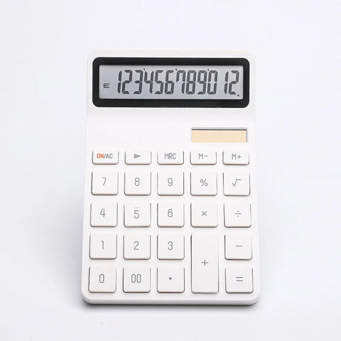 12-Digit Solar Calculator with Dual Power for Home, Office, School, Finance & Accounting