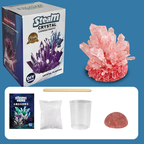 Crystal Growing Science Kit for Kids & Adults - DIY Chemistry Experiment Set