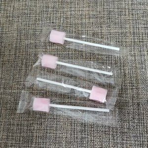 100-Pack Disposable Oral Swabs for Dental and Mouth Care