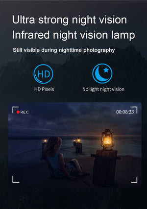 1080p Mini Camera with Night Vision and WiFi - Law Enforcement and Sports Action Recorder