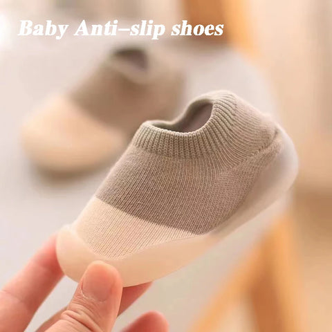 Baby Socks Shoes Infant Color Matching Cute Kids Soft Soled Floor Sneakers Toddler First Walkers