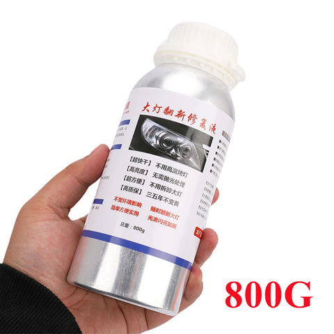 800g Headlight Restoration Polish, Liquid Polymer Repair Fluid, Car Headlight Renovation & Polish