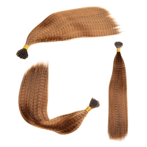 10 Pcs Colored Feather Hair Extensions I Tip Synthetic Zebra Strands Hairpiece