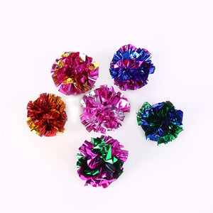 10 Pack 5.5cm Ringing Paper Ball Toys for Cats - Interactive Kitten Play Accessories, Pet Supplies
