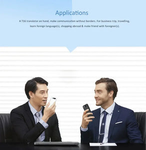 Portable T16 AI Voice Translator: 138 Languages, Real-Time, 3.1" Screen, Offline Capability, Voice Record
