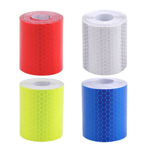 100cm x 5cm Reflective Tape Safety Warning Sticker for Cars & Motorcycles