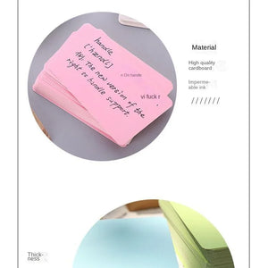100pcs Kraft Blank Business/Message Cards - Thank You, Bookmark, Label, Learning Cards, Writing Paper