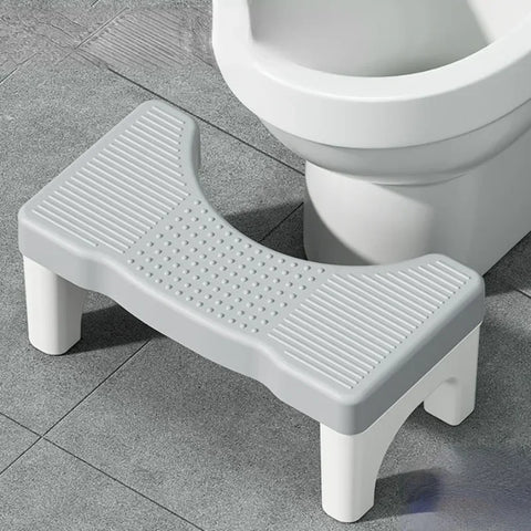 Adult Commode Potty Chair with Foot Stool for Pregnant Women and Seniors - Thickened Toilet Seat with Pedal Support