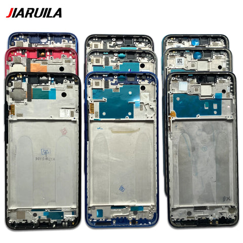 Front Housing Frame Bezel Screen Cover Holder for Xiaomi Redmi Note 7 8 9 9s 10 Pro 10s Replacement Parts