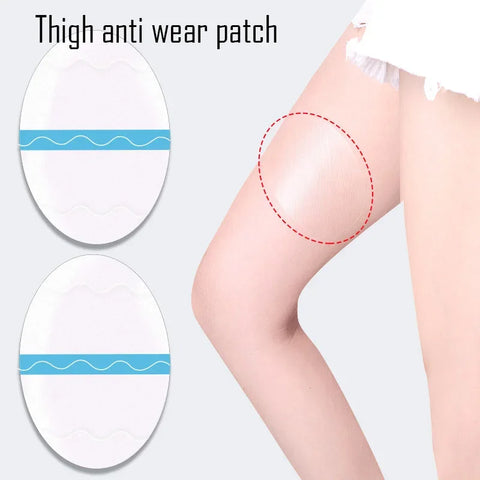 6/12pc Unisex Transparent Thigh Tapes - Invisible Anti-Friction Pads for Outdoor Comfort