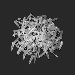 1000pcs 0.5ml Transparent Mini Plastic Test Tubes - Lab Centrifuge Containers