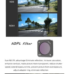Camera Lens Filters for DJI Osmo Action 2: Aluminum UV, CPL, ND, NDPL, Night Filters Accessories