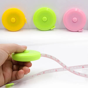 1.5m 60in Black Double Sided Auto Retractable Sewing Measuring Tape Flexible Tool