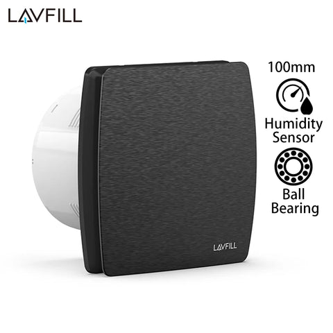2023 230V 4" 100mm Smart Bathroom Exhaust Fan with Timer & Humidity Sensor for Shower & Toilet