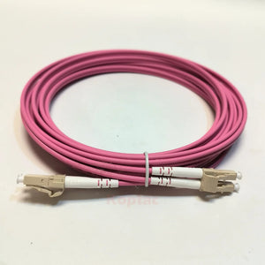 "100g 40Gbps OM4 Fiber LC-LC Patch Cable 50/125 2m Multimode Duplex"