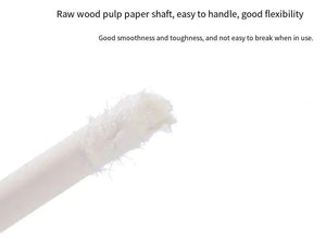 100-Pack Double-Ended Cotton Swabs - Individually Wrapped, Disposable, Travel-Friendly Cosmetic Sticks