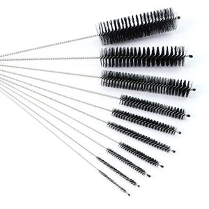 10-Piece Bottle and Straw Cleaning Brush Set - Multi-Size for Bottles, Straws, Jars Cleaning