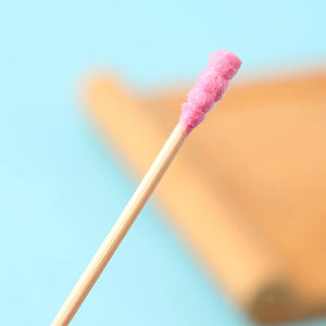 100-Pack Pink Dual Tip Cotton Swabs for Makeup & Ear Cleaning