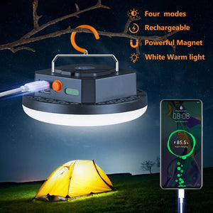 10,000mAh Rechargeable LED Tent Lantern Portable Emergency Camping Bulb Flashlight for Outdoor and Home